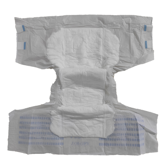 Opened adult tape-on diaper showing the core