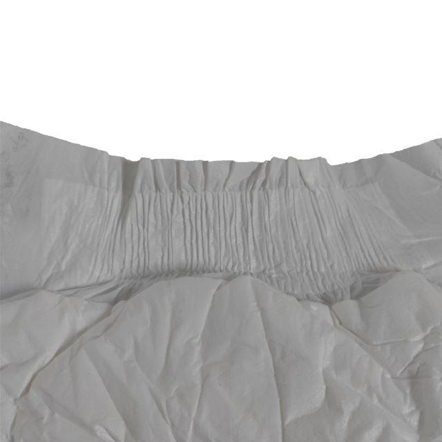 Waist detail of adult tape-on diaper
